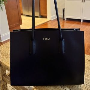 Genuine Black Furla tote bag